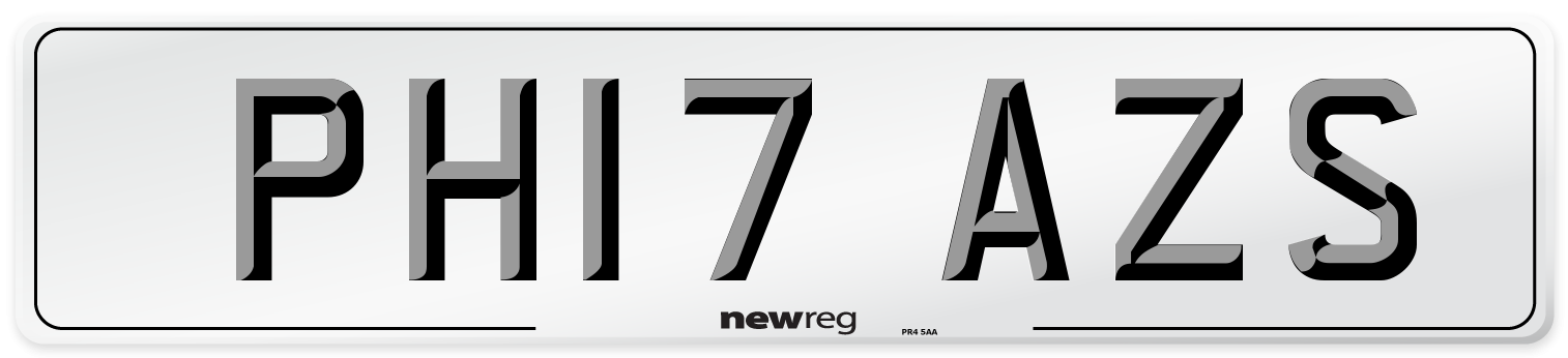 PH17 AZS Number Plate from New Reg